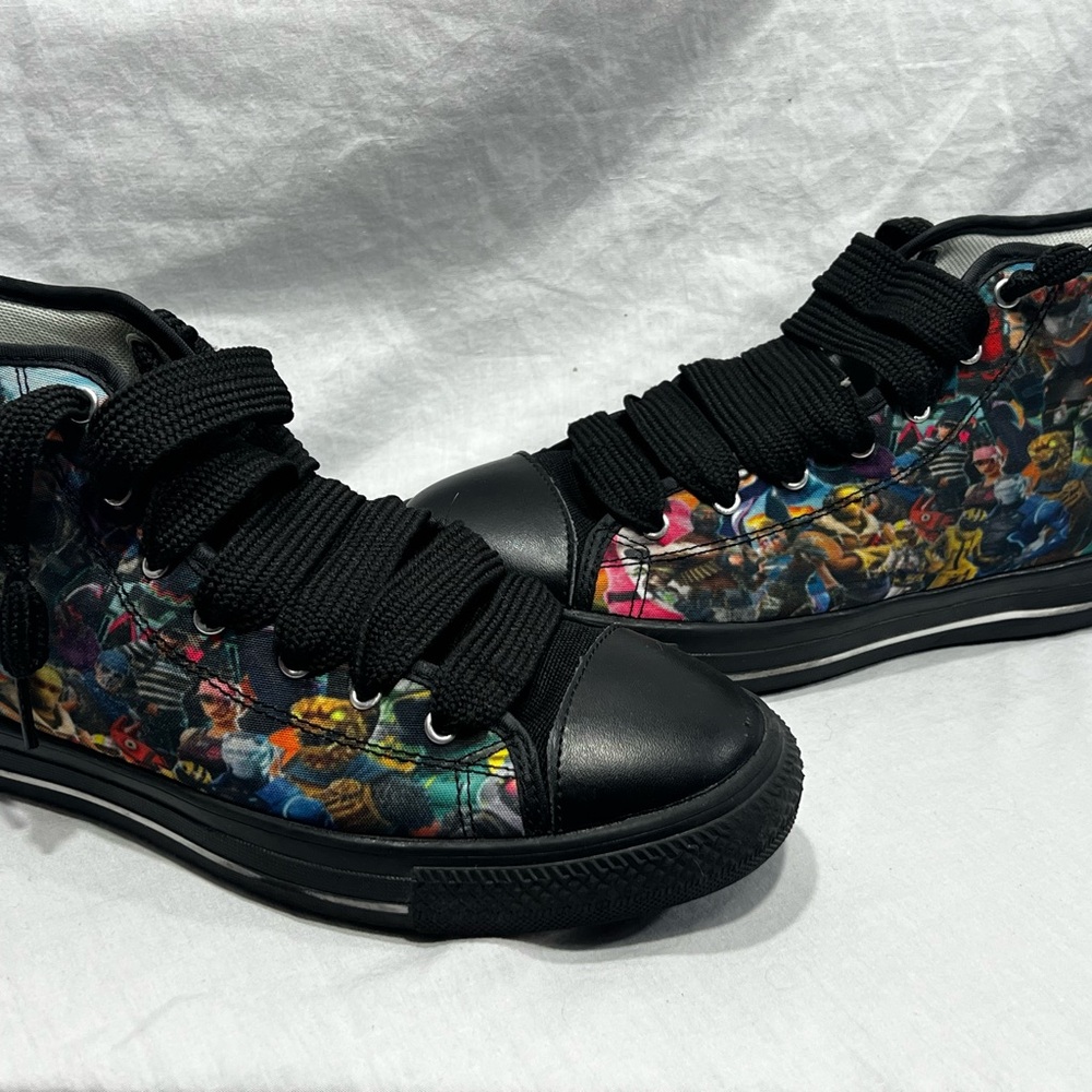 Fortnite High-Top Sneakers with Black Laces
